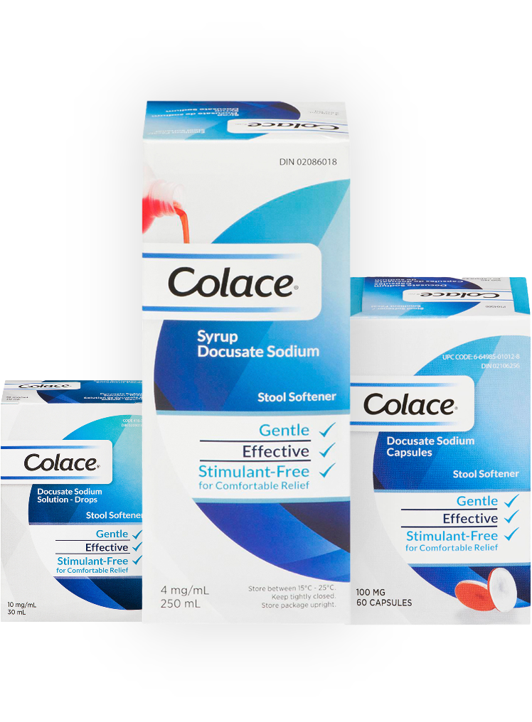Colace Stool Softener and Suppositories For Constipation